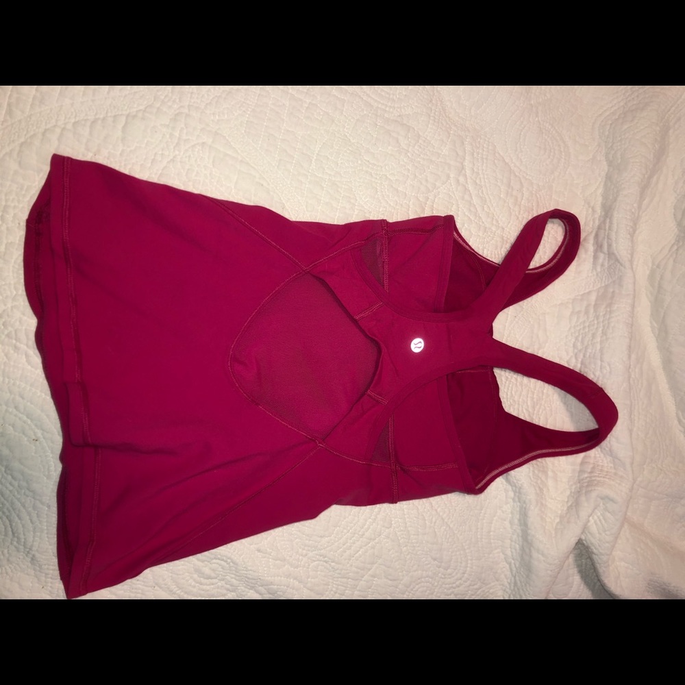 Pink Lululemon Tank Top
